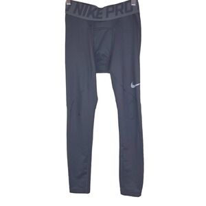 Nike Dri Fit Women Compression Leggings Base Layer Size Large Black Athletic Pro